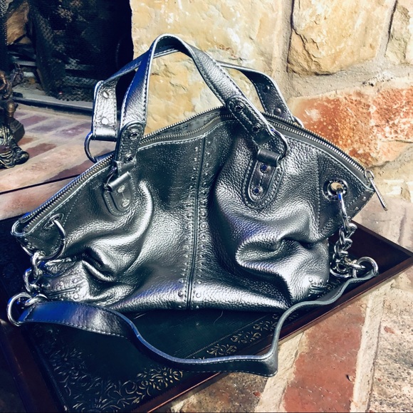 SOLD -  Michael Kors Metallic Silver Tote - EUC - Picture 10 of 10